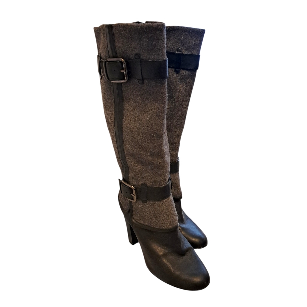 Eurosoft Black and Gray Heeled Boots for Women - Picture 4 of 12